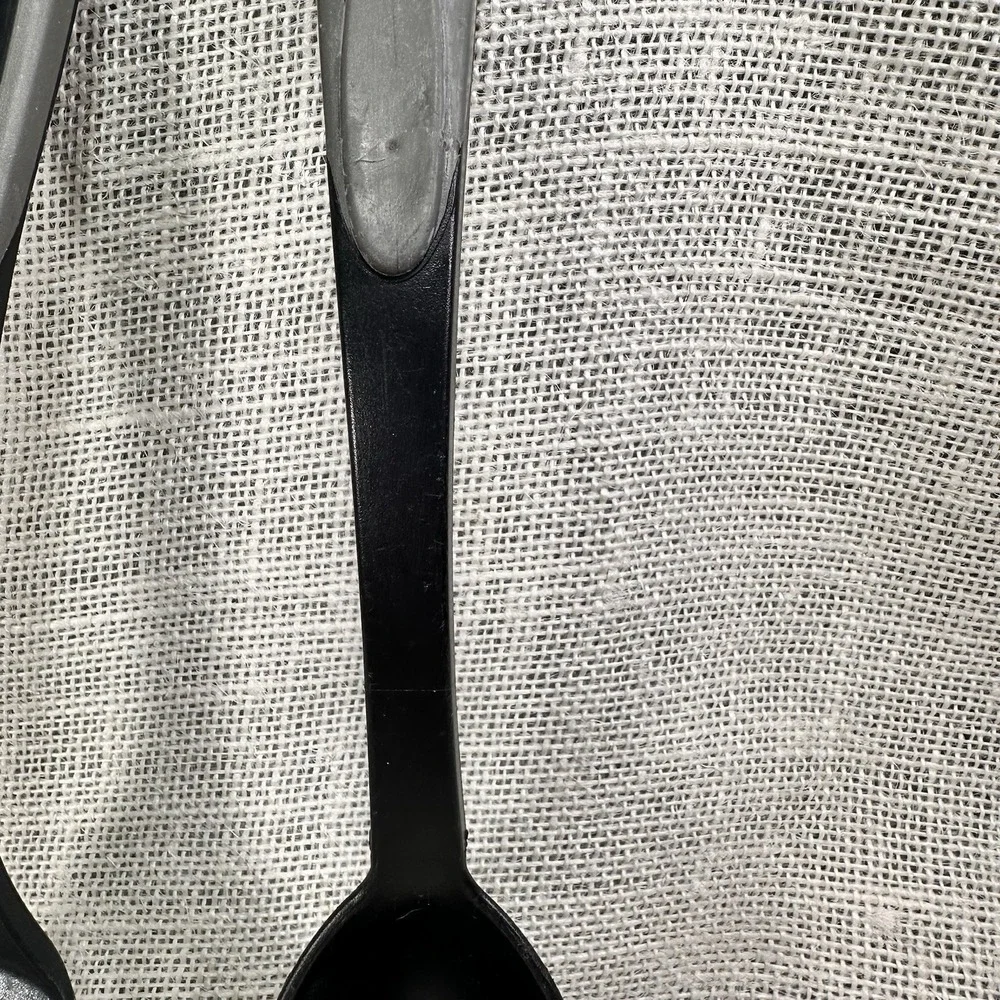 Tailor Made Products Nylon Spoon Slotted Spatula Black Heat Resistant 420F Set 2